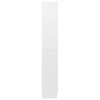 vidaXL Vitrine Cabinet High Gloss White 82.5x30.5x185 cm Engineered Wood