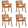 vidaXL 5 Piece Garden Dining Set 150x90 cm Solid Acacia Wood