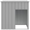 vidaXL Dog House with Roof Light Grey 110x103x109 cm Galvanised Steel