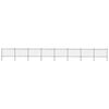 vidaXL Garden Fence with Hoop Top Steel 1339x120 cm Black