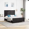 vidaXL Bed Frame with Headboard Black 152 x 203 cm Velvet