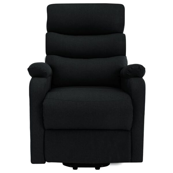 vidaXL Stand up Massage Chair Black Fabric