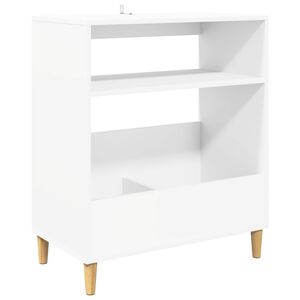 vidaXL Record Player Stand White 71 x 39.5 x 83 cm Engineered Wood