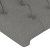 vidaXL Headboard with Ears Dark Grey 103 cm Fabric