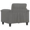 vidaXL Sofa Chair Dark Grey 60 cm Microfibre Fabric