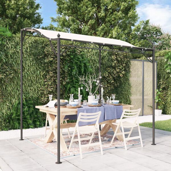 vidaXL Canopy Cream 2x2.3 m 180 g/m&sup2; Fabric and Steel