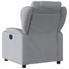 vidaXL Electric Recliner Chair Light Grey Fabric