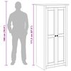 vidaXL Wardrobe White 80x50x171.5 cm Solid Pine Panama Range