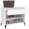 vidaXL Shoe Cabinet White 70x36x60 cm Engineered Wood