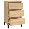 vidaXL Bedside Cabinet Sonoma Oak 40x35x70 cm Engineered Wood