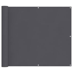 vidaXL Balcony Screen Anthracite 90x500 cm Oxford Fabric
