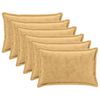 vidaXL Throw Pillow 6 pcs HOUTEN Taupe 30 x 50 cm Flannel