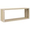 vidaXL Wall Cube Shelf 6 pcs Sonoma Oak 60x15x23 cm Engineered Wood