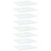 vidaXL Bookshelf Boards 8 pcs White 40x40x1,5 cm Engineered Wood