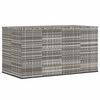 vidaXL Cushion Box | Grey | PE rattan | 194x100x103 cm | Cushion Box