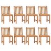 vidaXL 9 Piece Garden Dining Set 200x100 cm Solid Teak Wood