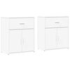 vidaXL Sideboards 2 pcs White 60x31x70 cm Engineered Wood