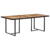 vidaXL Dining Table 200 cm Rough Mango Wood