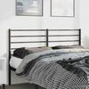 vidaXL Metal Replace Headboard Black 150 cm