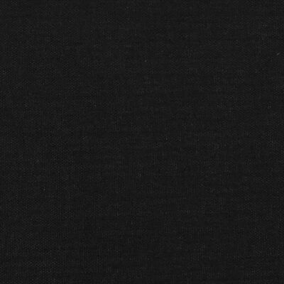 vidaXL Bed Frame with Headboard Black 137x187 cm Double Fabric