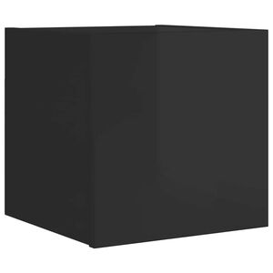 vidaXL TV Cabinet | High gloss black | Engineered wood | Small | Sleek