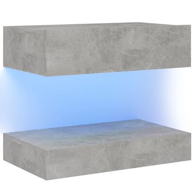 vidaXL Bedside Cabinet Concrete Grey 60x35 cm Engineered Wood