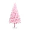 vidaXL Artificial Pre-lit Christmas Tree with Stand Pink 120 cm PVC