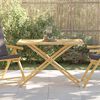 vidaXL Folding Garden Table 110x55x75 cm Bamboo