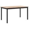 vidaXL Dining Table Natural 150 x 90 x 75 cm Solid Pine Wood