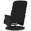 vidaXL Massage Recliner Chair with Footrest Black Velvet