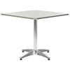 vidaXL Garden Table Silver 80x80x70 cm Aluminium