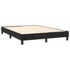 vidaXL Box Spring Bed with Mattress Black 137x187 cm Double Size Velvet