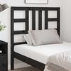 vidaXL Bed Headboard Black 96x4x100 cm Solid Wood Pine