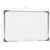 vidaXL Magnetic Dry-erase Whiteboard White 60x40 cm Steel