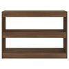 vidaXL Book Cabinet/Room Divider Brown Oak 100x30x72 cm
