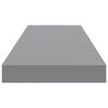 vidaXL Floating Wall Shelves 2 pcs Grey 80x23.5x3.8 cm MDF