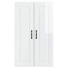 vidaXL Kitchen Wall Cabinet High Gloss White 60 x 31 x 100 cm