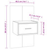 vidaXL Wall-mounted Bedside Cabinets 2 pcs White