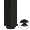 vidaXL Console Table Legs 4 pcs Black 72-74 cm Steel