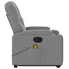 vidaXL Electric Stand up Massage Recliner Chair Light Grey Fabric