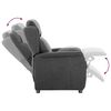 vidaXL Recliner Chair Dark grey 67.5 x 93.5 x 101.5 cm Fabric