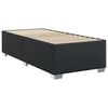 vidaXL Box Spring Bed with Mattress Black King Single Faux Leather