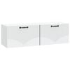 vidaXL Wall-Mounted TV Cabinet White 98 x 31 x 30 cm Engineered Wood