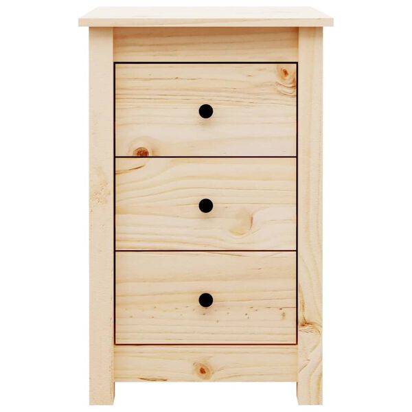 vidaXL Bedside Cabinet 40x35x61.5 cm Solid Wood Pine