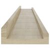 vidaXL Wall Shelves 2 pcs Sonoma Oak 80x9x3 cm