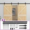 vidaXL Sliding Door with Hardware Set 90x210 cm Solid Pine Wood