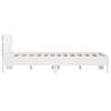 vidaXL Bed Frame without Mattress White 135x190 cm Double