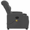 vidaXL Electric Stand up Massage Recliner Chair Dark Grey Fabric