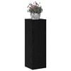 vidaXL Plant Stand Black Oak 33 x 33 x 100 cm Engineered wood