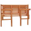 vidaXL Foldable Garden Bench 120 cm Solid Eucalyptus Wood